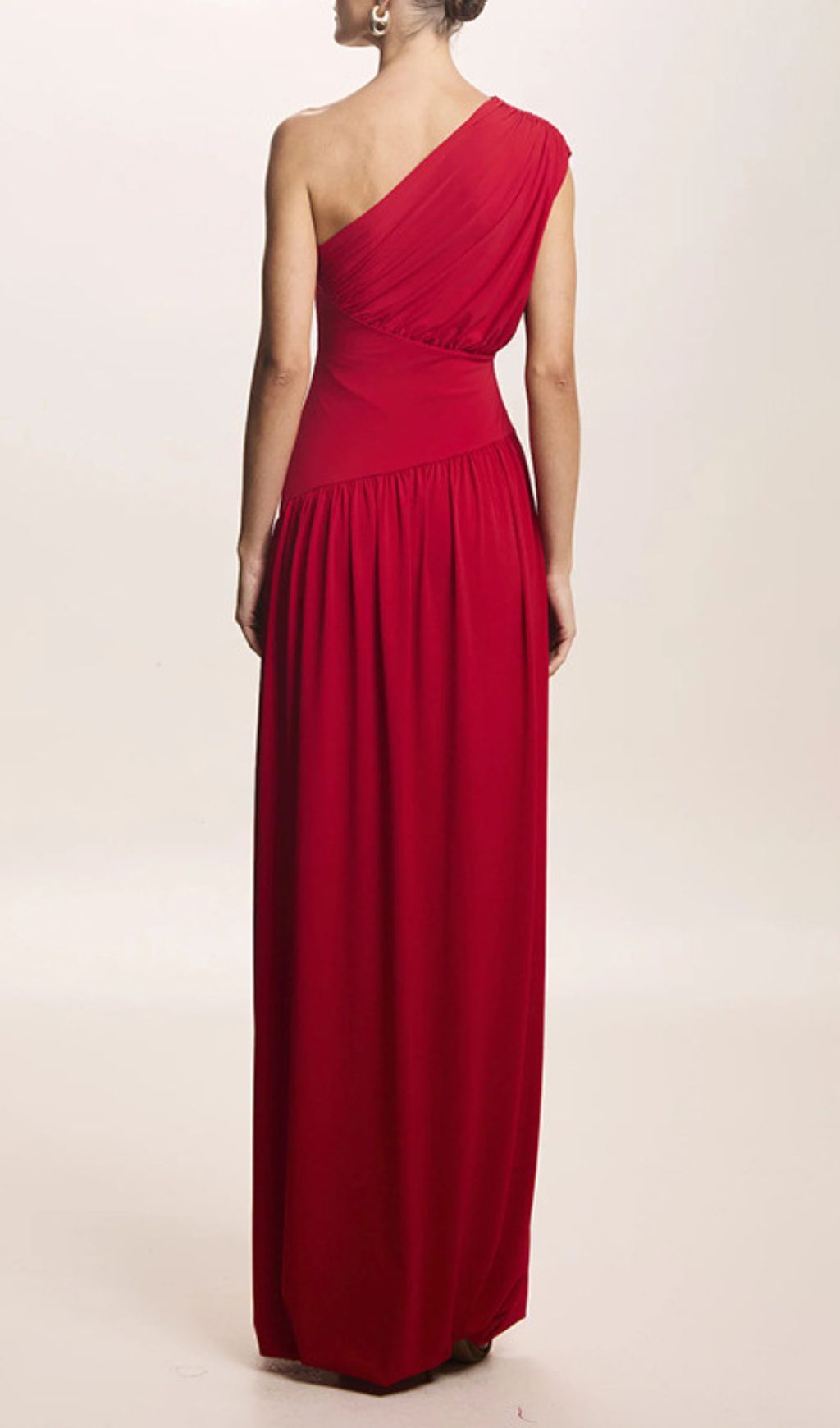 Jordon Red One-Shoulder Maxi Dress Flowering Girl