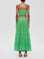 Fusca Strapless Tiered Skirt Set Flowering Girl