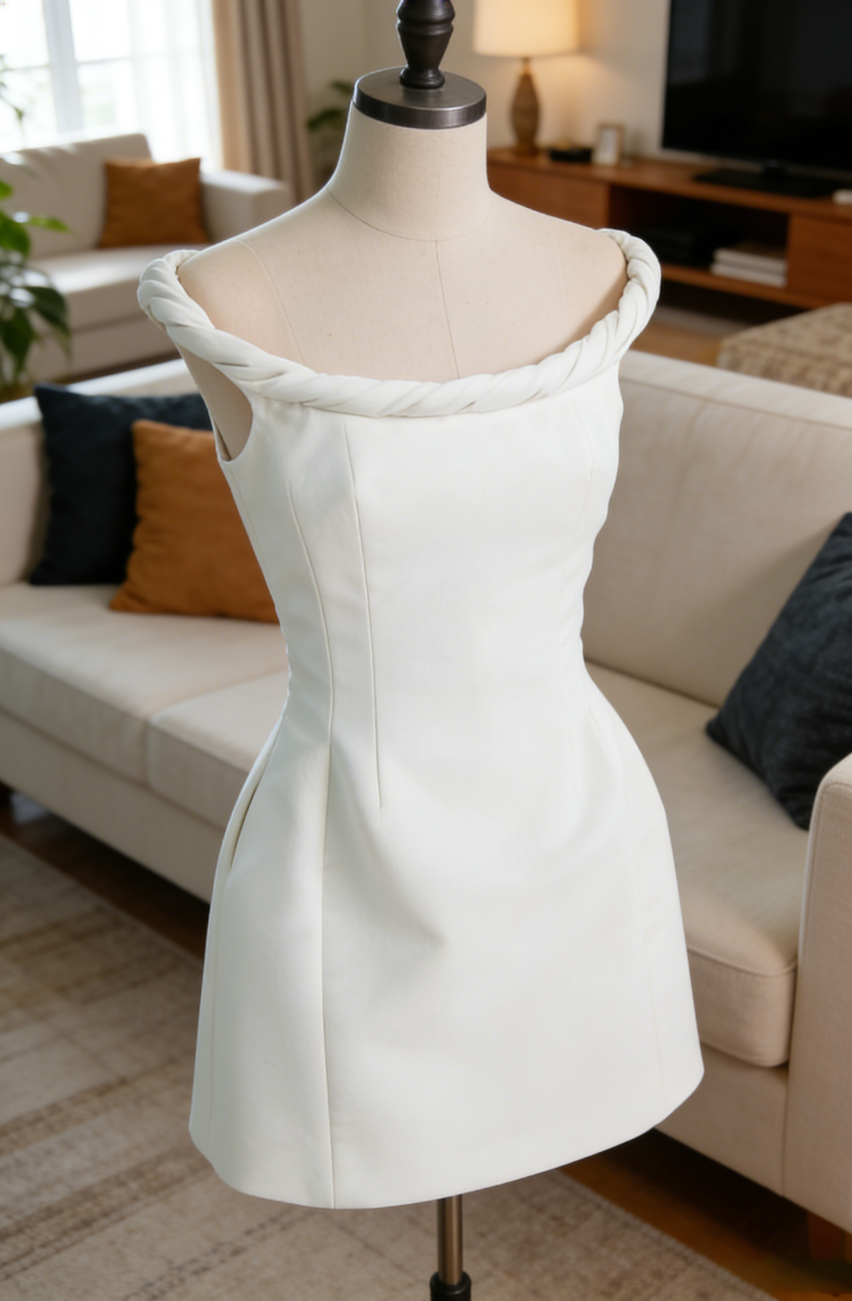 Calwa Off Shoulder Flare Mini Dress Flowering Girl