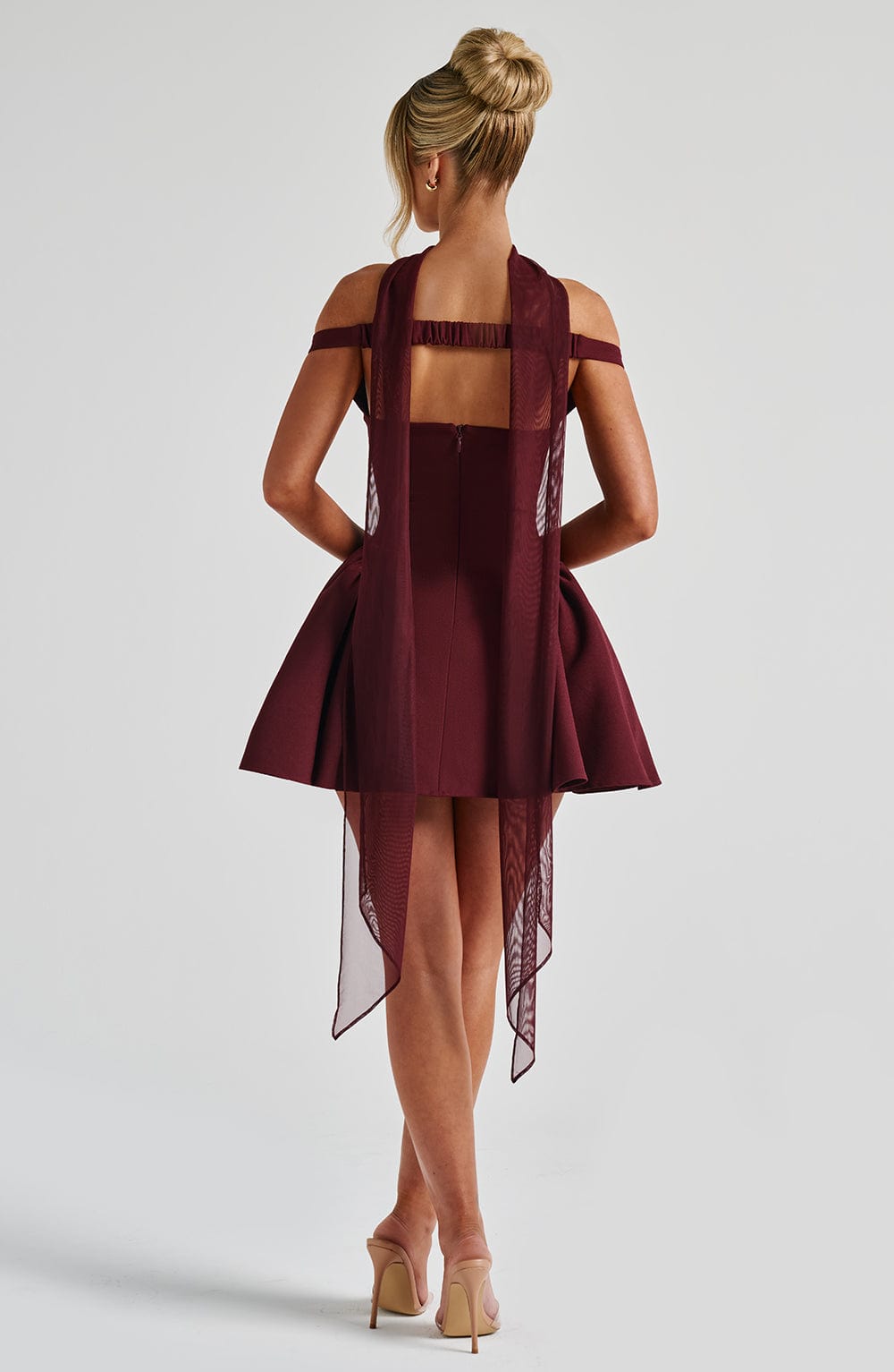 Marla Mini Dress - Cherry Lacquer Flowering Girl