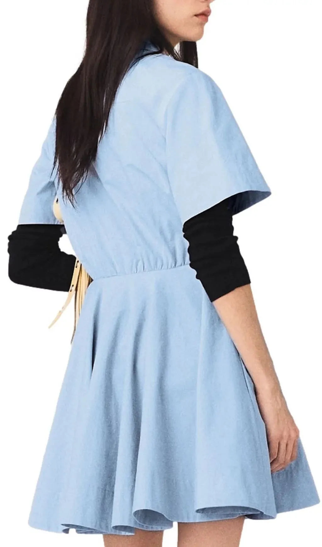 Flared Shirt Dress Flowering Girl