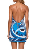Sorelle Backless Printed Skirt Set Flowering Girl