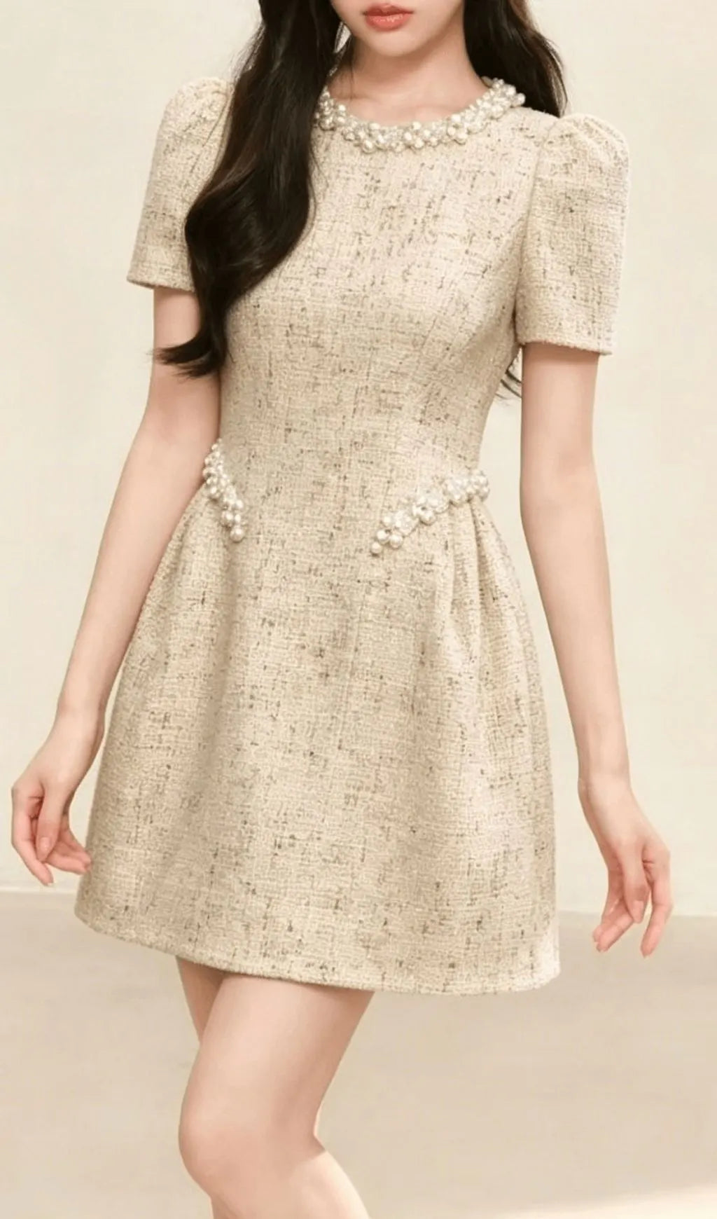 Kingslee Beaded Mini Dress Flowering Girl