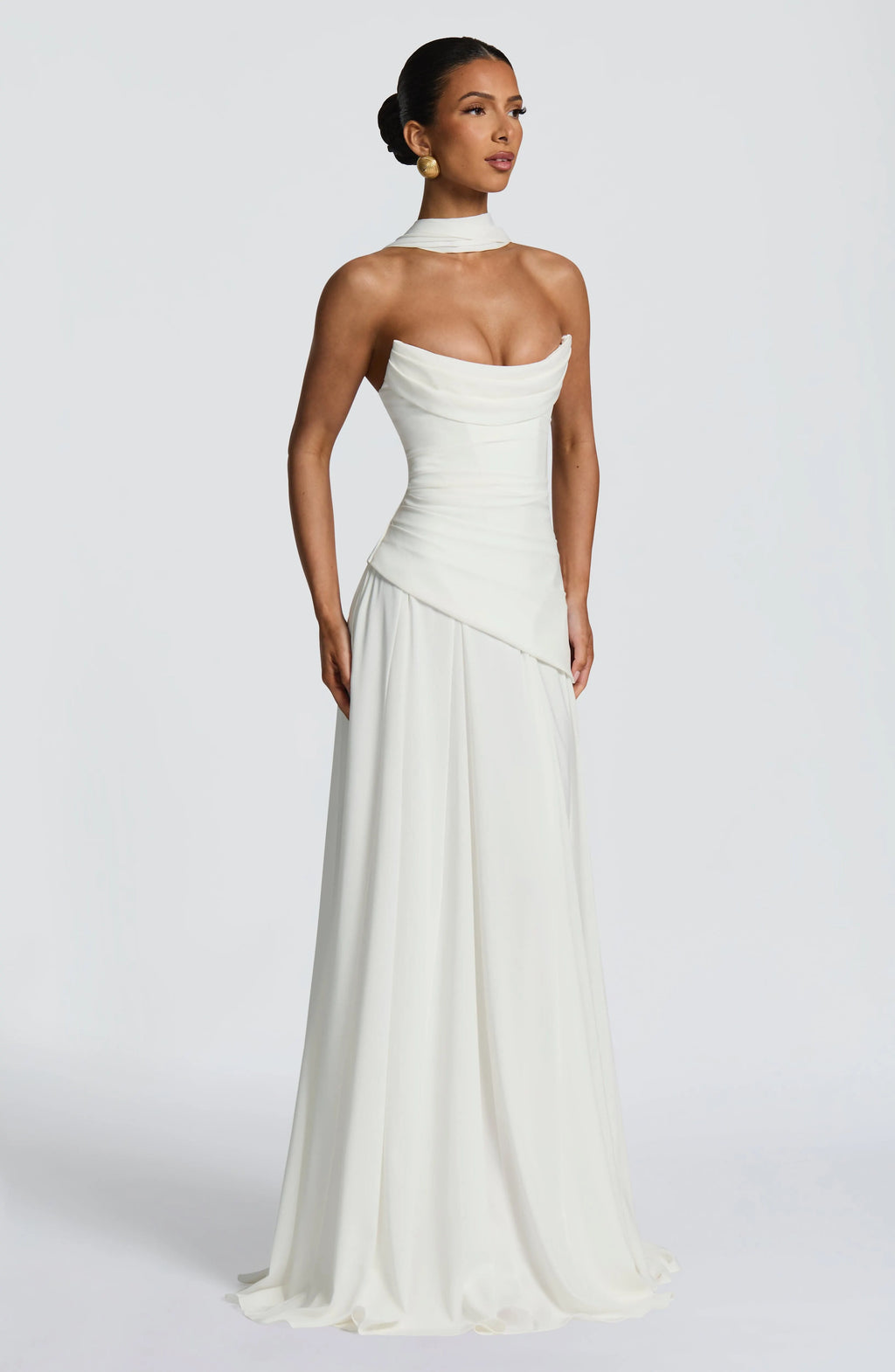 Patricia Maxi Dress - Ivory Flowering Girl