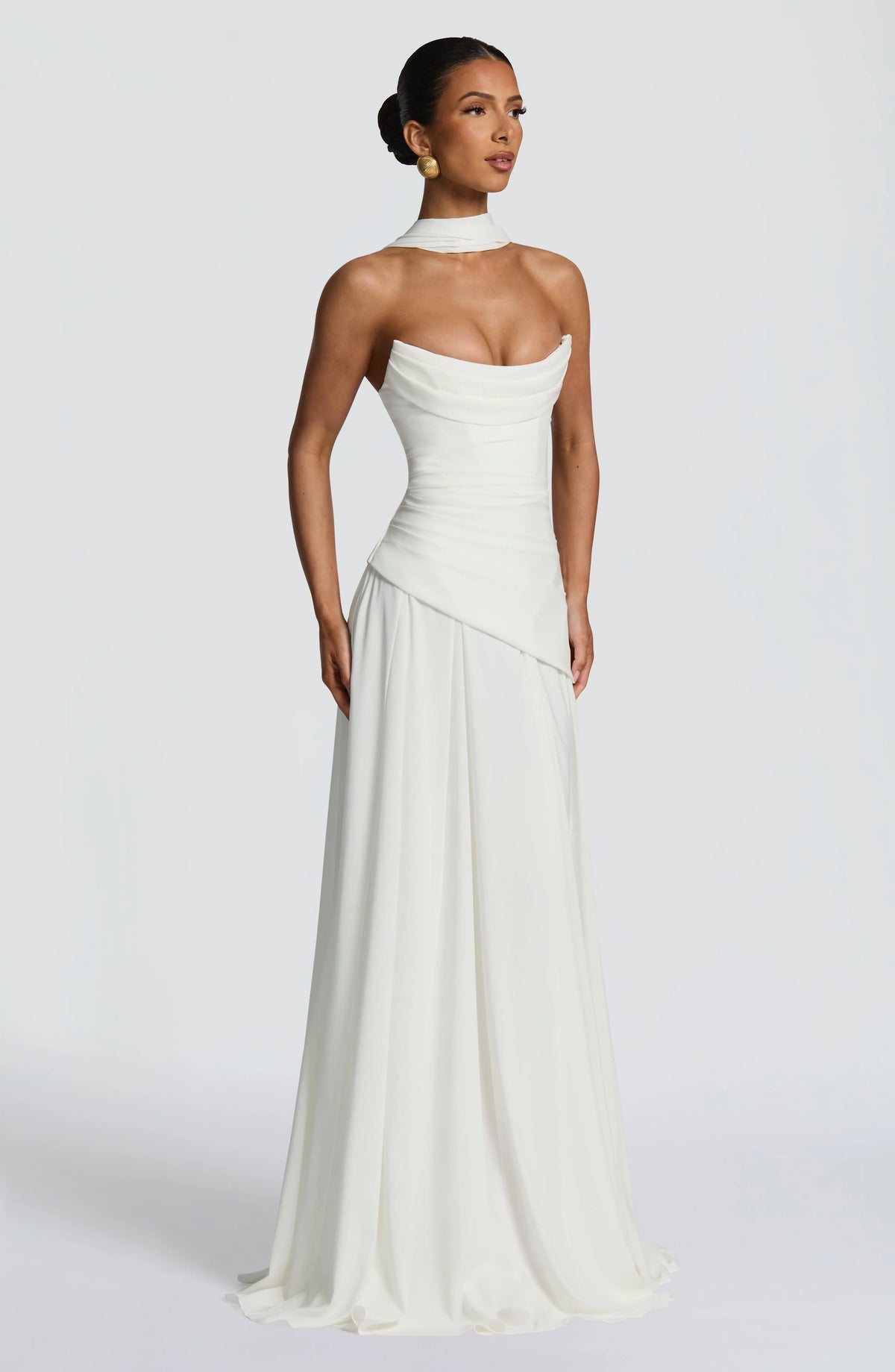 Patricia Maxi Dress - Ivory Flowering Girl