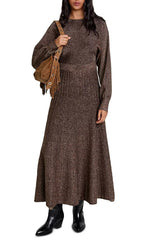 Rillante Metallic Knit Maxi Dress Flowering Girl
