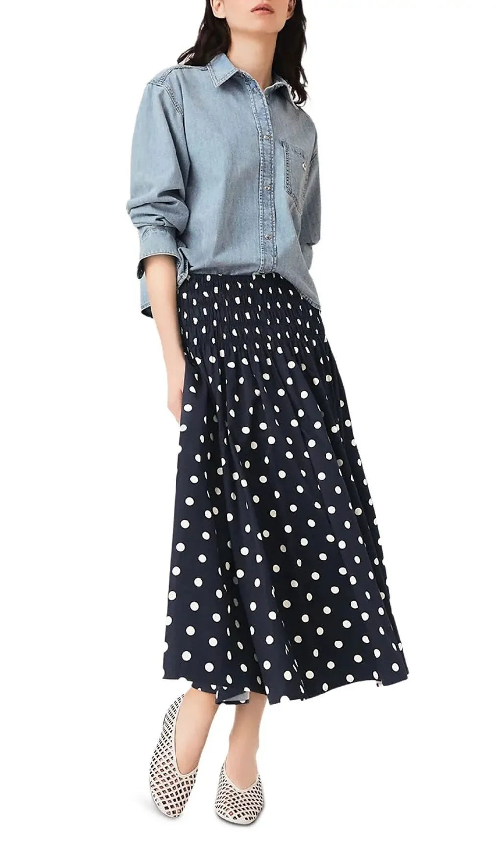 Long Cotton Skirt Flowering Girl
