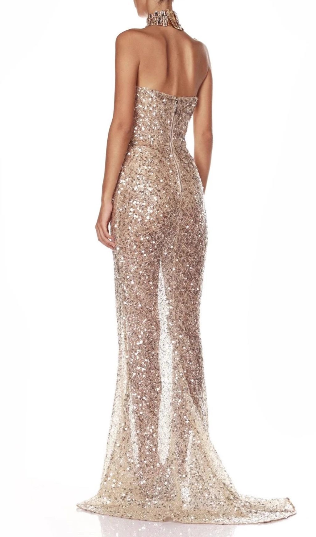 Jair Strapless Sequin Gown Flowering Girl