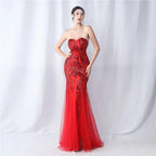 Sparkle Strapless Tulle Maxi Dress Flowering Girl
