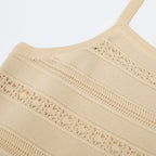 Kinsey Beige Knit Cardigan & Dress Set Flowering Girl