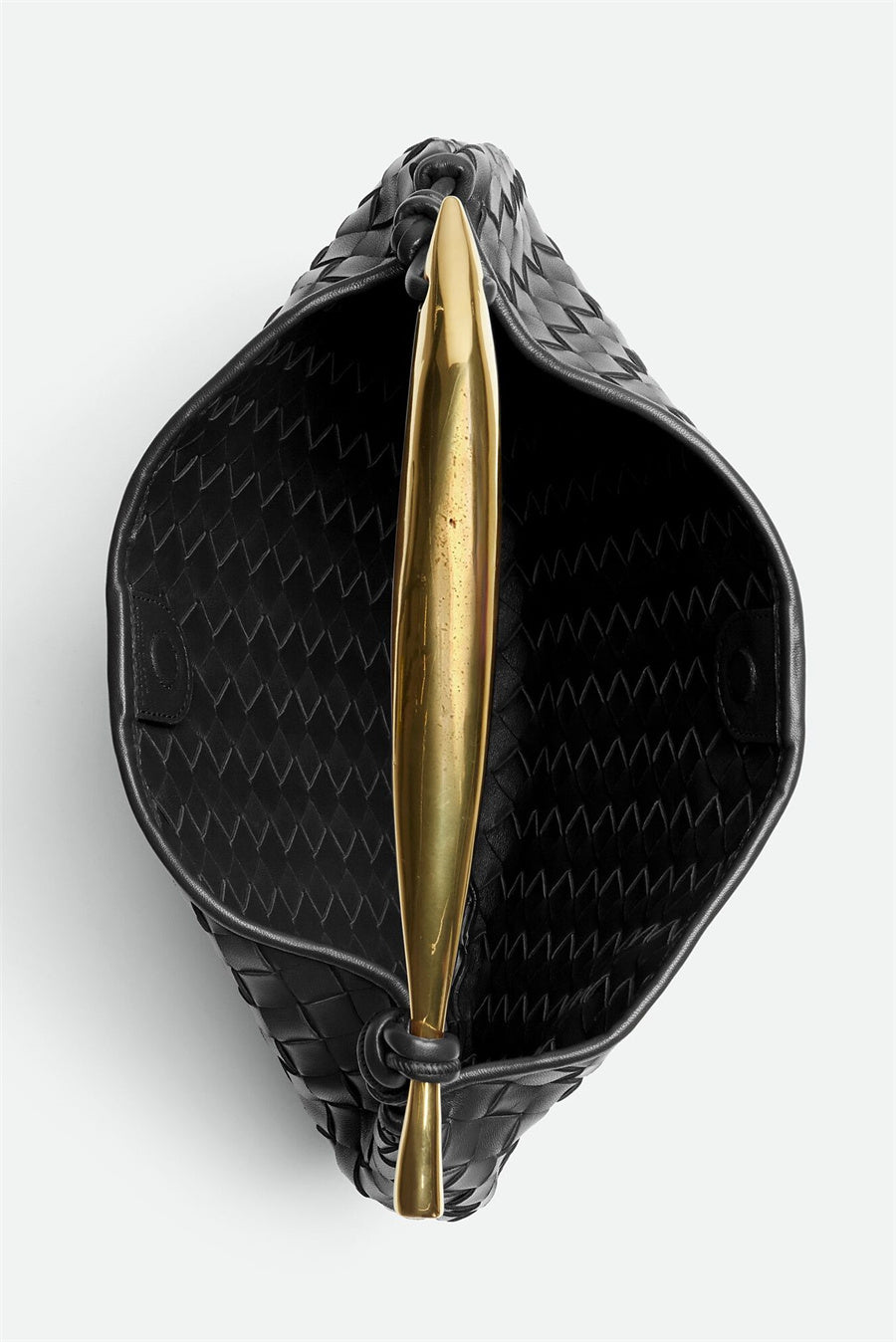 Avianna Weave Metal Handbag - Black Flowering Girl