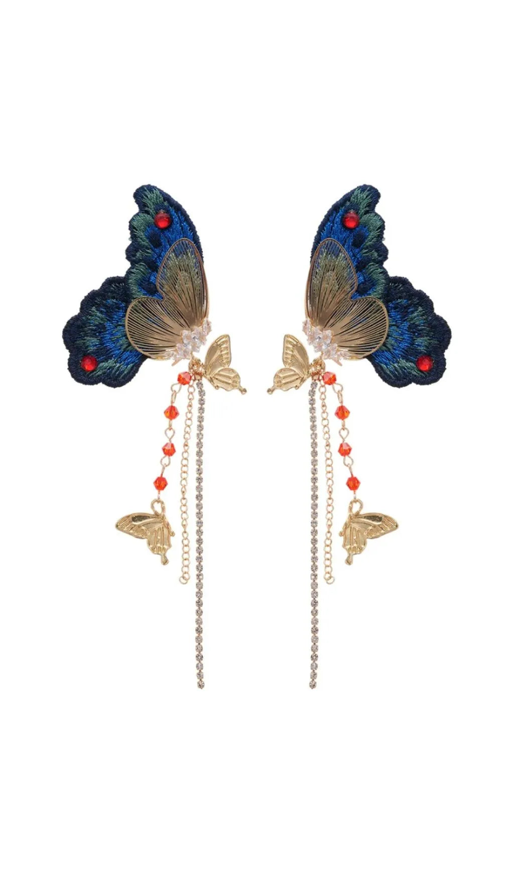 Greer Butterfly Earrings Flowering Girl