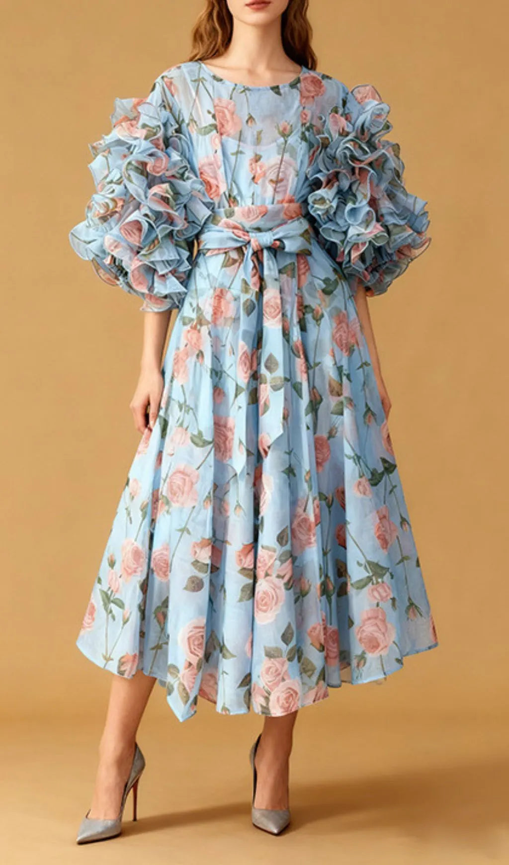 Jordin Floral Midi Dress Flowering Girl