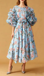 Jordin Floral Midi Dress Flowering Girl