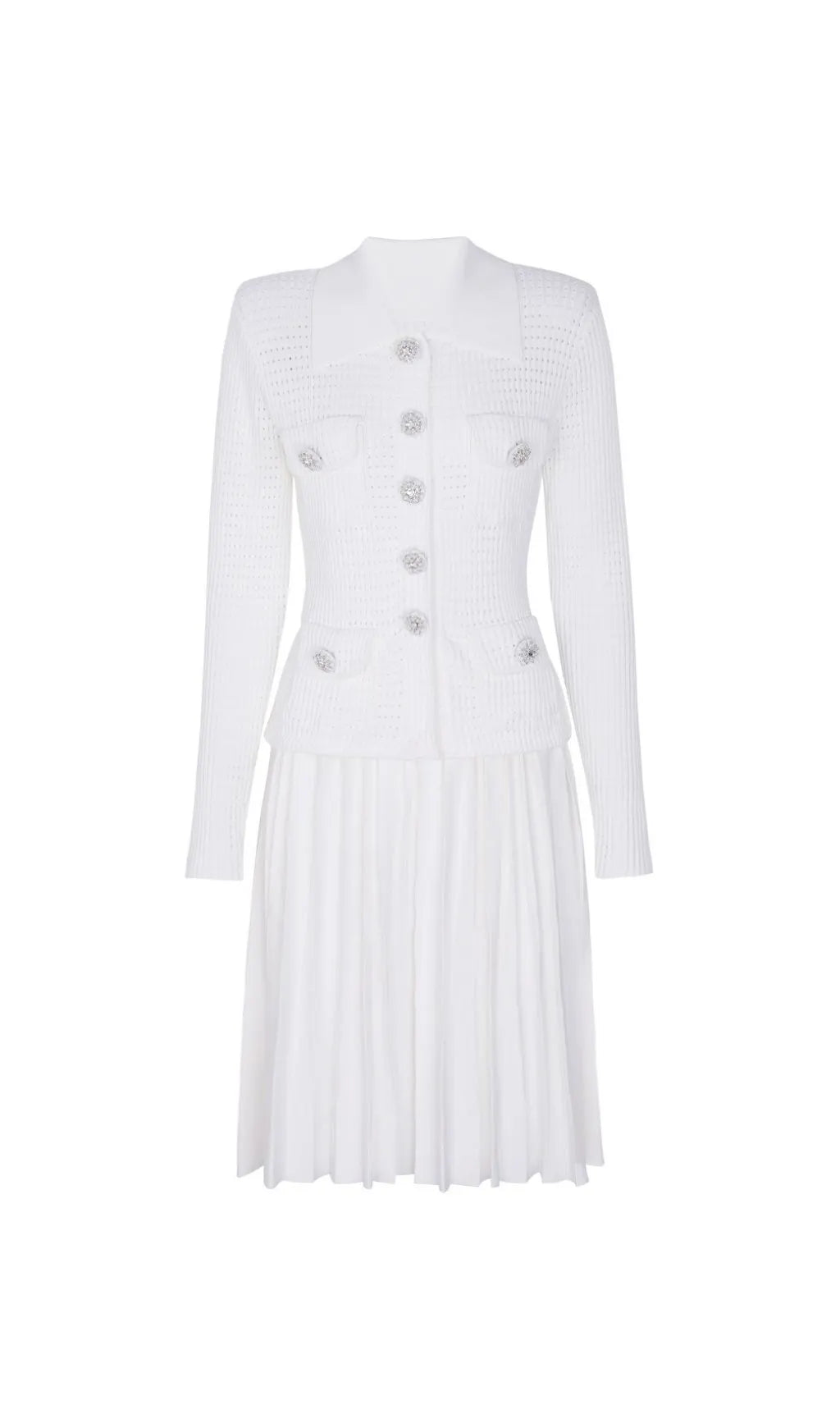 Kary Long Sleeve Knit Mini Dress Flowering Girl