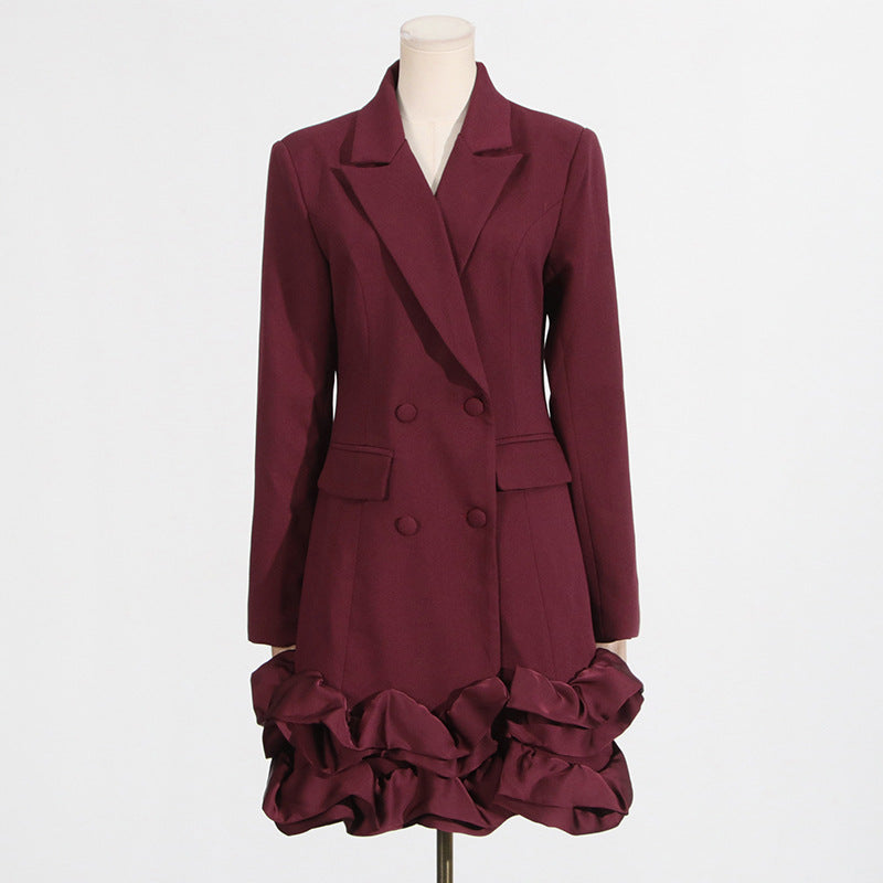 3D flower patchwork blazer dress Flowering Girl
