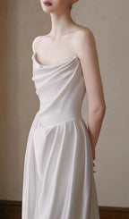 Karin White Strapless Wedding Dress Flowering Girl