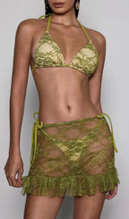 Voryxin Lace Ruffle Three Piece Set Flowering Girl