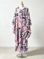 Malvina Printed Long Sleeve Maxi Dress Flowering Girl