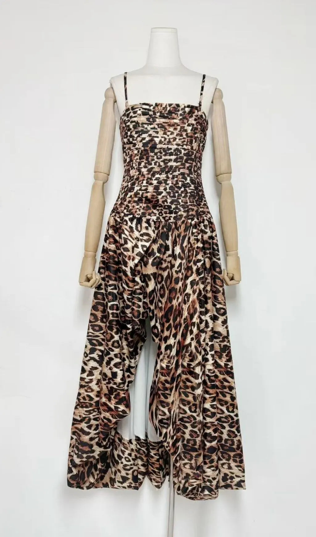 Hestia Strapless Leopard Maxi Dress Flowering Girl