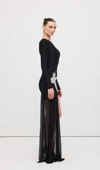 Rebecca Black Asymmetrical With Rhinestone Embellishments Mini Dress Flowering Girl