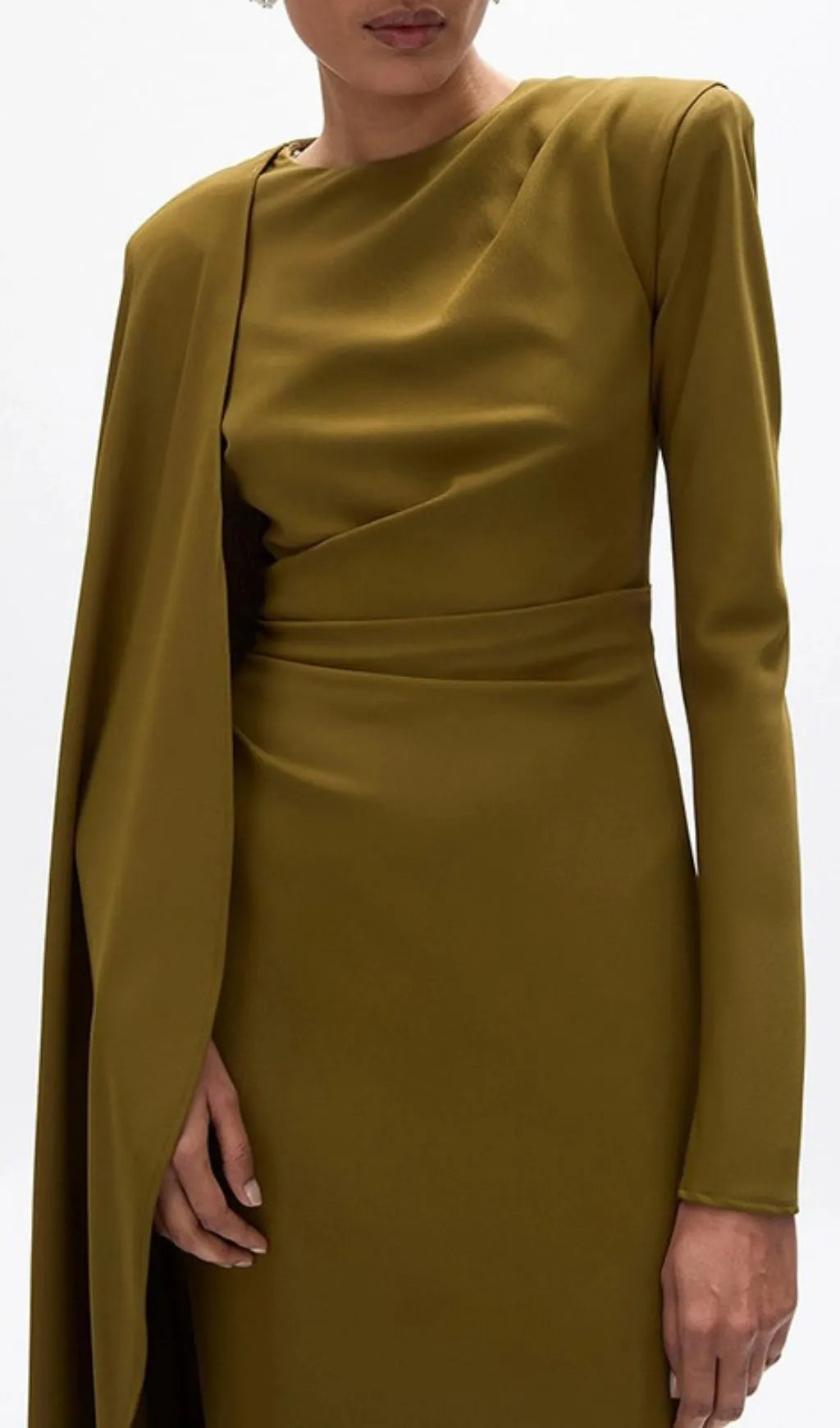 Haley Green Long Sleeve Maxi Dress Flowering Girl