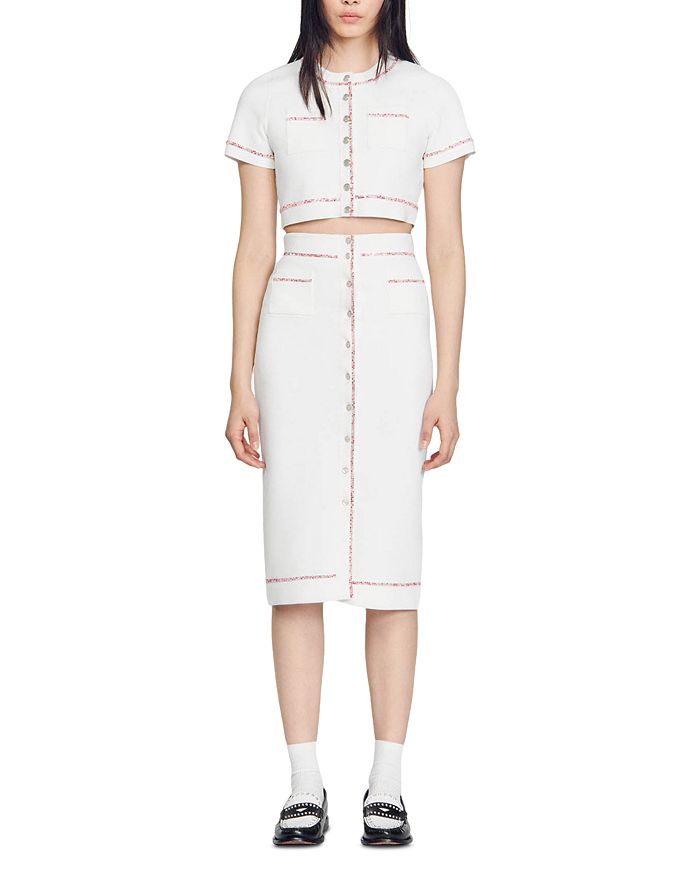 KNIT MIDI PENCIL SKIRT Flowering Girl