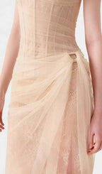Anandi Mesh Corset Maxi Dress Flowering Girl