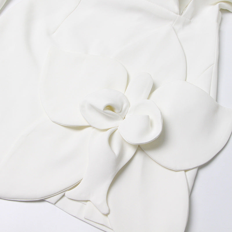 bernice Forina Flower Blazer Dress in white Flowering Girl