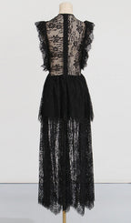 Tiered Lace Maxi Dress Flowering Girl