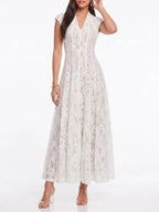 Fruma Sleeveless Lace Midi Dress Flowering Girl