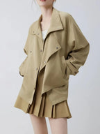 Malloren Khaki Jacket Flowering Girl