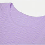 Kinzy Purple Short Sleeve Lace Midi Dress Flowering Girl