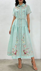 Kendyl Flower Printed Maxi Dress Flowering Girl