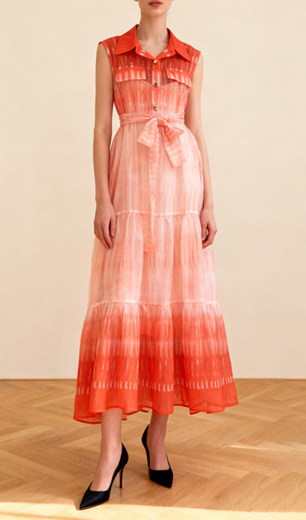 Isi Sleeveless Midi Dress Flowering Girl