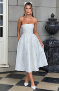 Saoirse Midi Dress - Ivory Flowering Girl