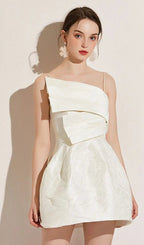 Aine White Strapy Mini Dress Flowering Girl