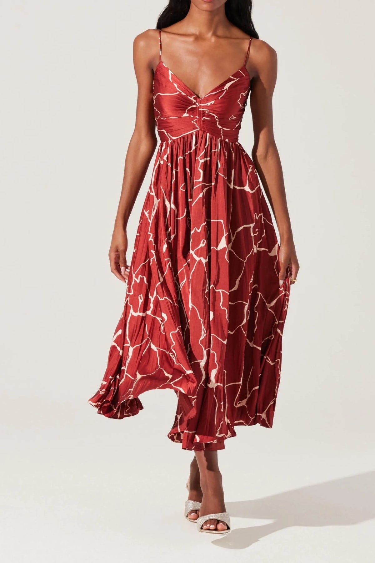 Maeve Pleated Midi Dress Flowering Girl