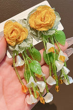 Makayla Floral Bead Earrings Flowering Girl