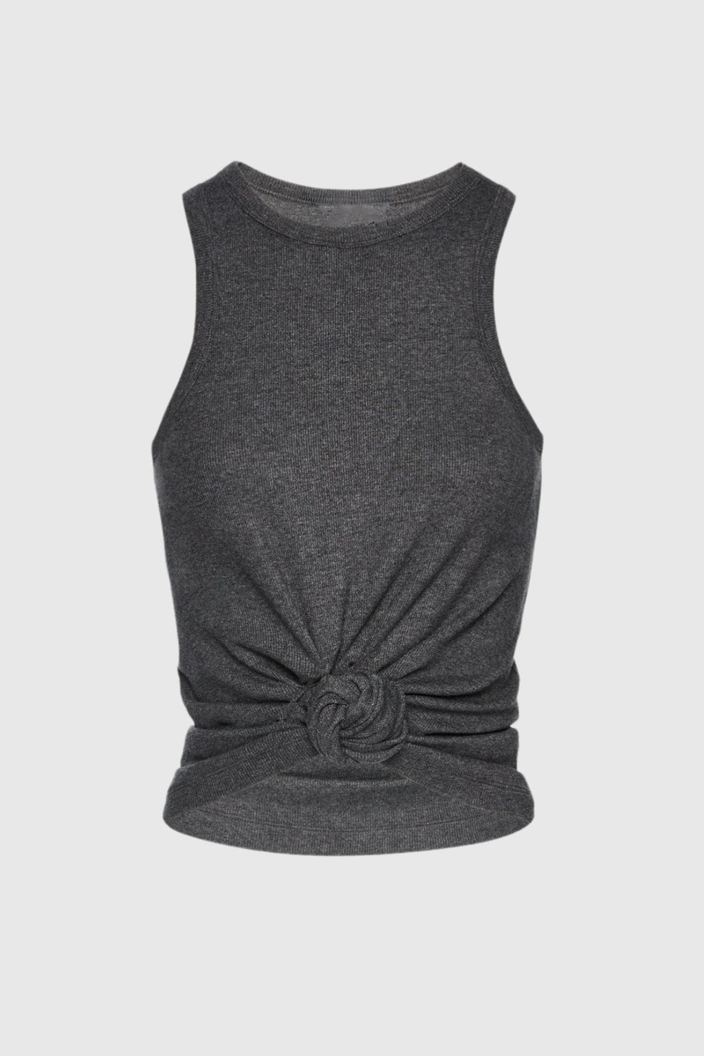 Claudas Knot Tank Top - Grey Flowering Girl