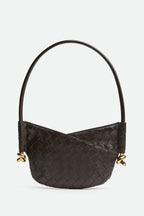 Azalea Weave Mini Shoulder Bag - Chocolate Flowering Girl