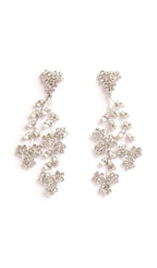 Floral Leaf Bridal Earrings Flowering Girl