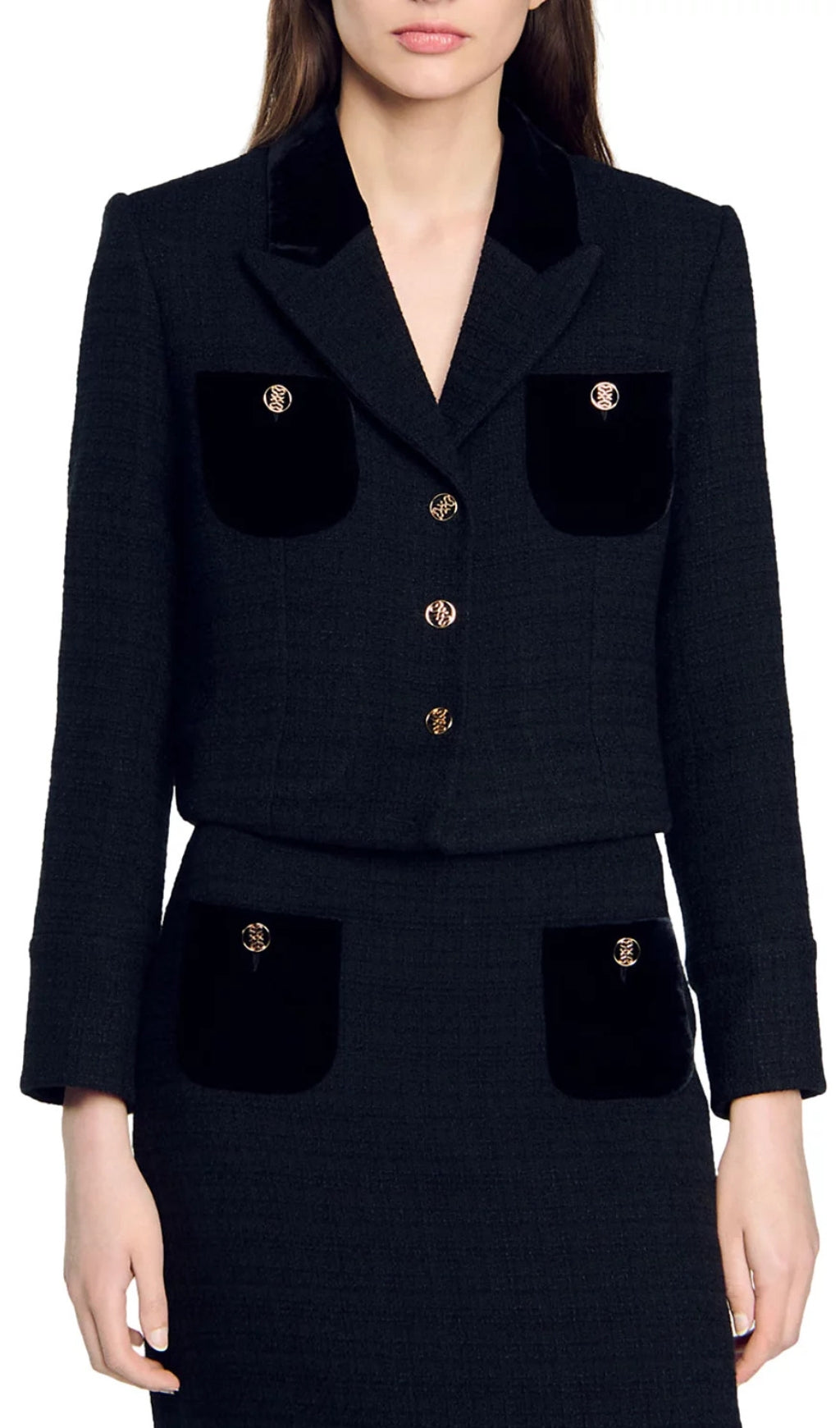 Vic Cropped Blazer Flowering Girl