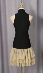 Jacarra Black Sleeveless Mini Dress Flowering Girl