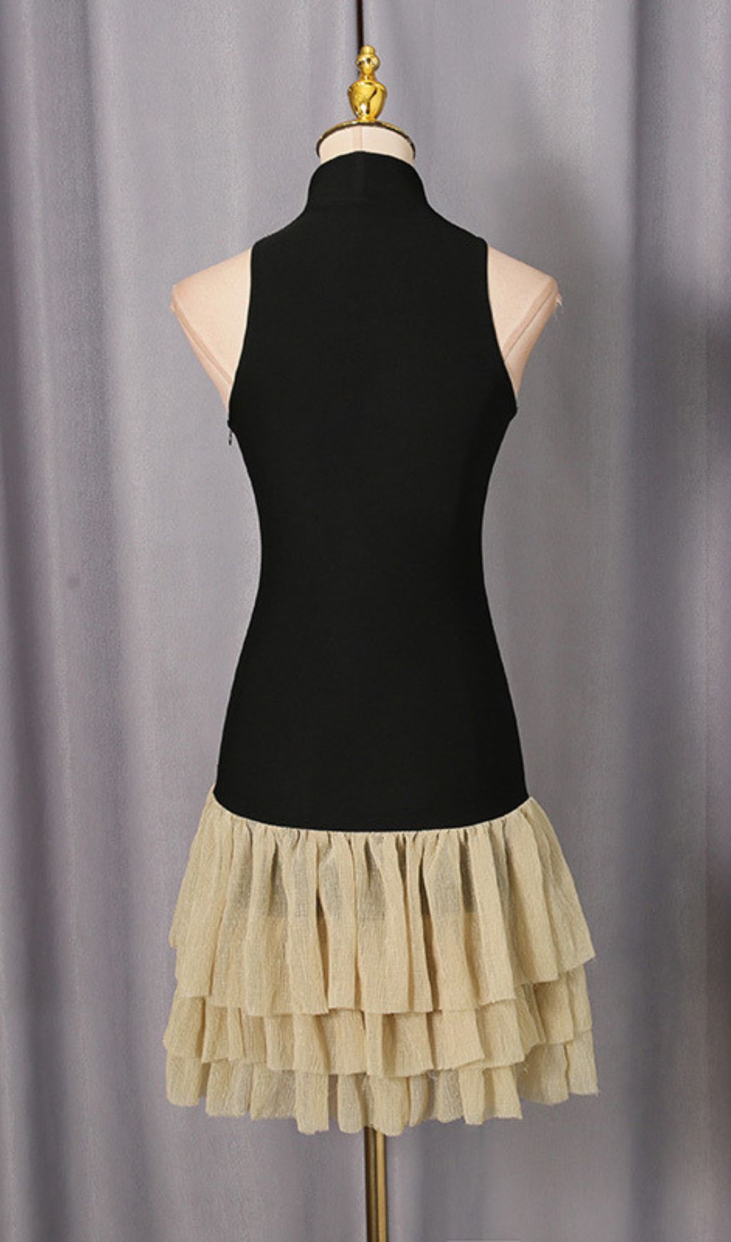Jacarra Black Sleeveless Mini Dress Flowering Girl