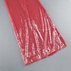 Brona Rose Red Halter Sequin Maxi Dress Flowering Girl