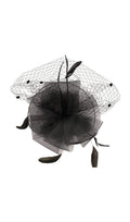 Cocktail Hats Mesh Hats With Veil Flowering Girl