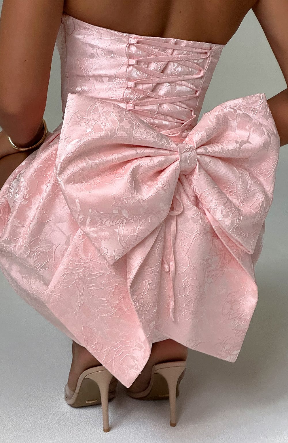 Elenora Mini Dress - Blush Flowering Girl