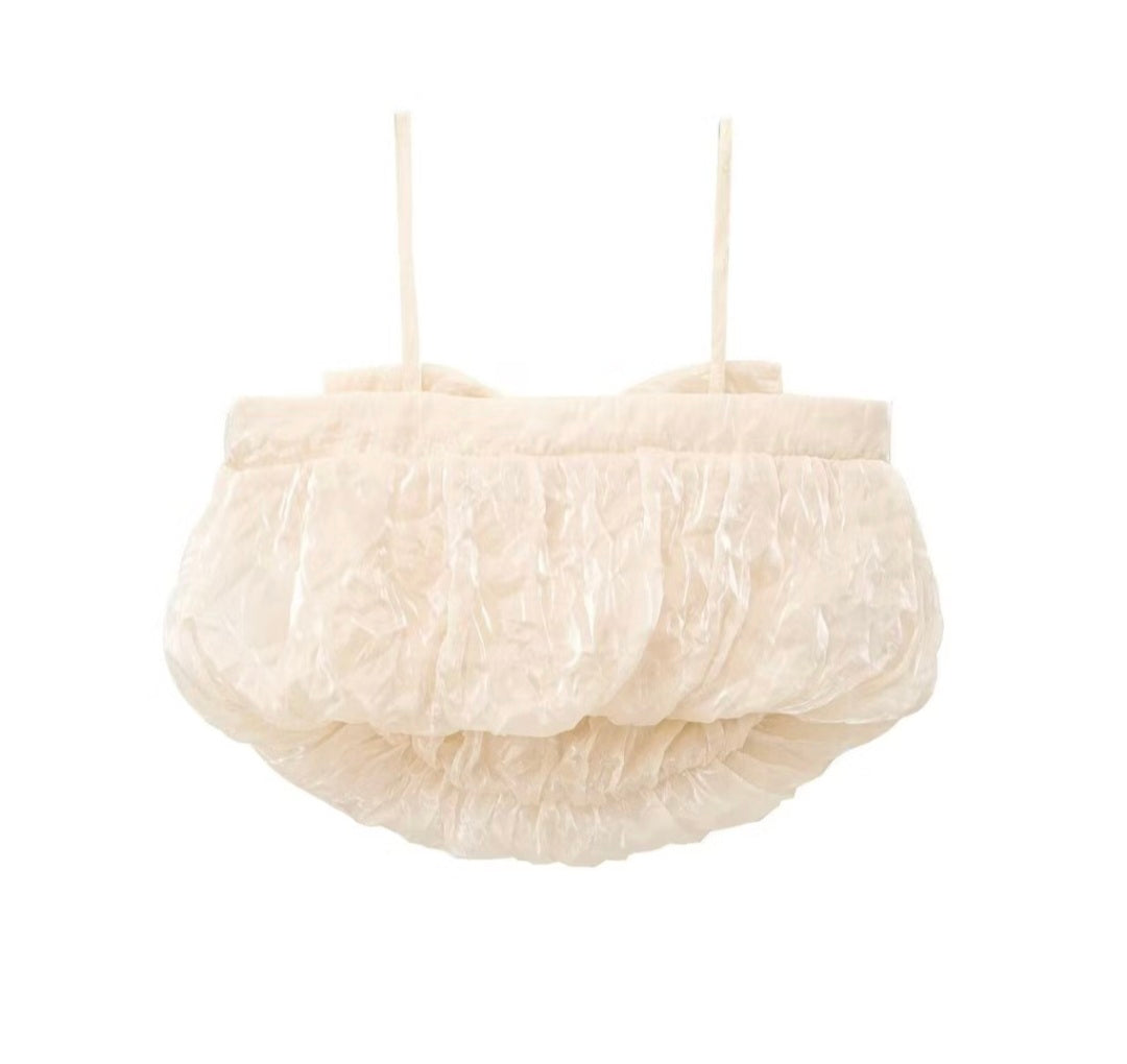 Addison Bownot Top In Ivory Flowering Girl