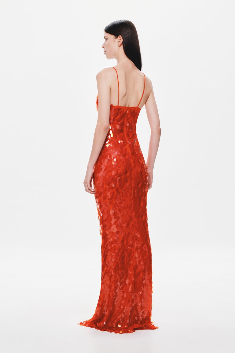 Misha Sapphire Sequin Maxi Flowering Girl